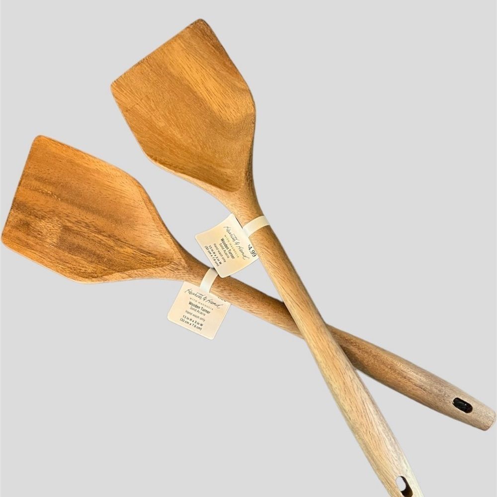 Lot of 6 Hearth & Hand with Magnolia Wooden Turner - Picture 2 of 3
